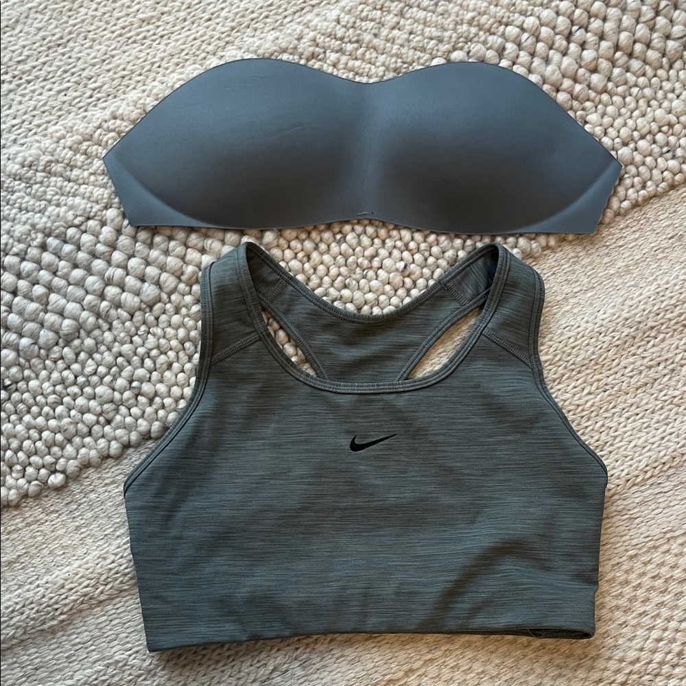 Nike Women's Charcoal Sports Bra never worn